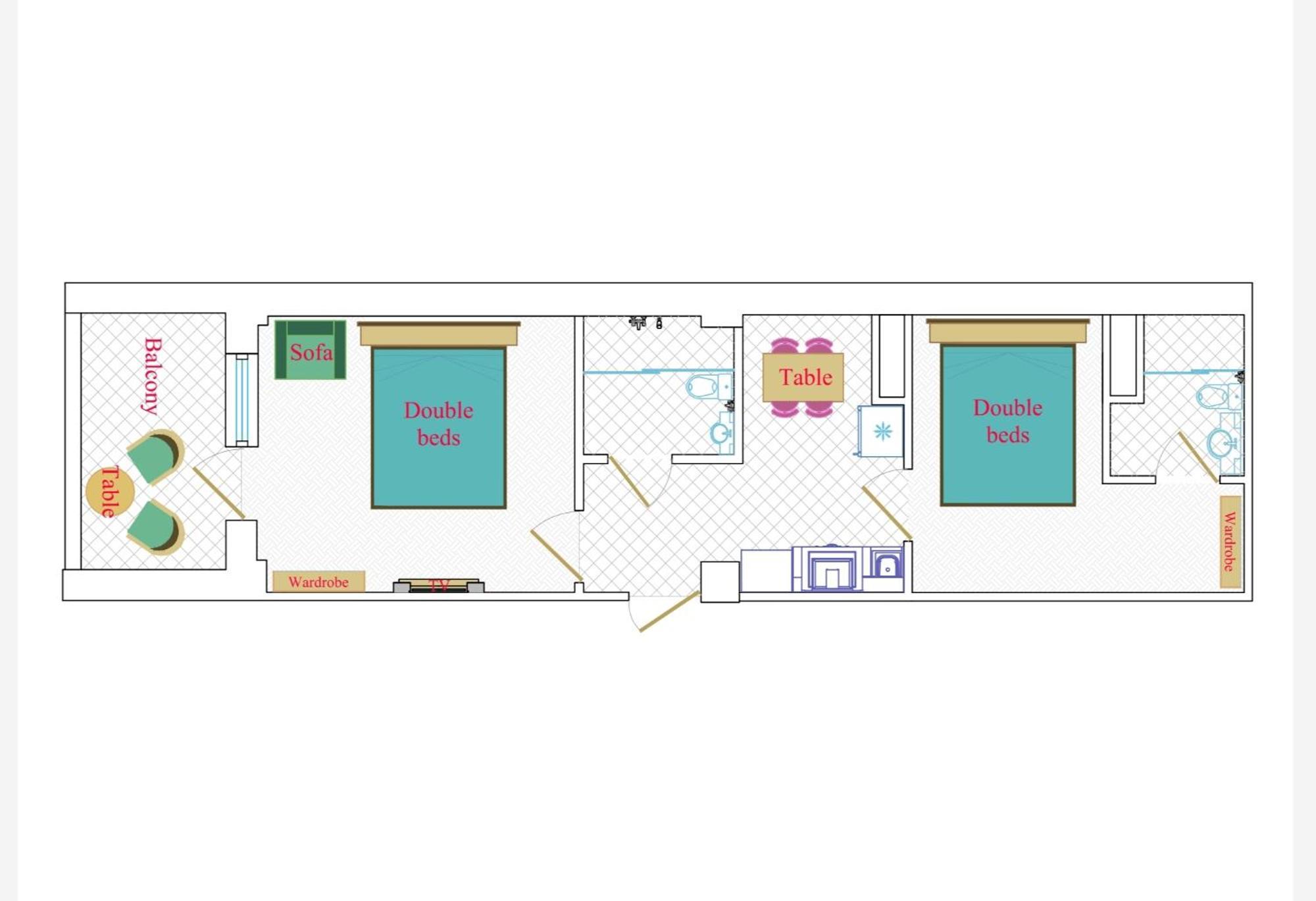 Leyla Apartments 2 バクー 部屋 写真